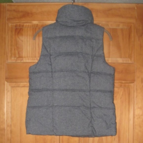 Old Navy Blue Zip and Snap Puffy Vest with Two Front Pockets - Picture 2 of 2